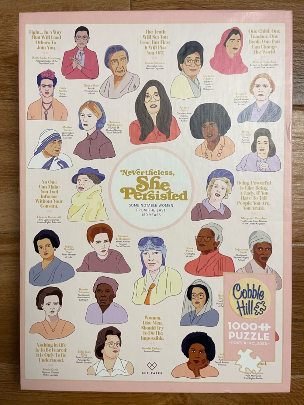 NEW Cobble Hill “Nevertheless, She Persisted” 1000 Piece Puzzle 🧩